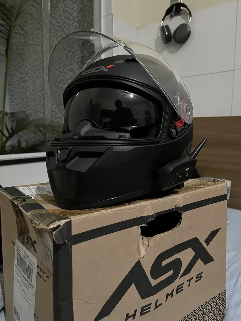 Foto enviada do capacete ASX 7